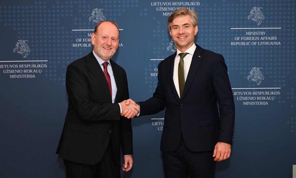 Budrys meets Sweden’s new Ambassador to Lithuania