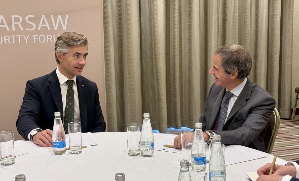 Budrys meets IAEA Director General Grossi in Warsaw