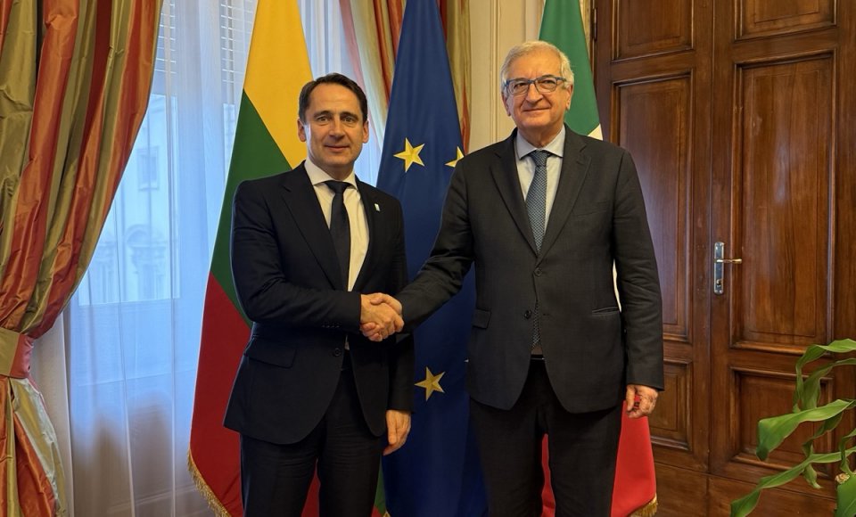 Viceministras S. Mitkus susitikime su Italijos ministru Tommaso Foti aptarė Lietuvos pasirengimą pirmininkauti ES Tarybai