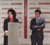 A. Plepytė su J. Claverol parodos atidaryme