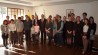 E. Meilūnas (viduryje) su minėjimo dalyviais ambasadoje Tokijuje