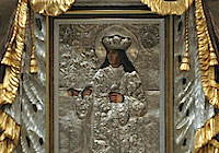 Better than two: The miraculous three-handed St. Casimir lies inside the Vilnius Cathedral. The icon is a Baroque masterpiece inside a neo-classical design