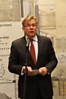 Le ministre lituanien des Affaires étrangères et président de l’Organisation pour la sécurité et la coopération en Europe (OSCE) Audronius Ažubalis pendant l’inauguration de l’exposition.