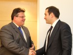 L. Linkevičius (kairėje) ir I. Alasanija