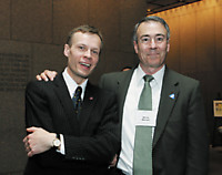 Dennis Garrison (right) and the ambassador to the USA, Audrius Bruzga  (photo: D. Barysaitė)