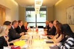 Linkevičius (fourth from right) and Wammen (fourth from left)